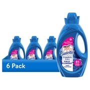 6 pack Suavitel Complete Liquid Fabric Softener with Protection, Field Flowers Scent, 46 fl oz