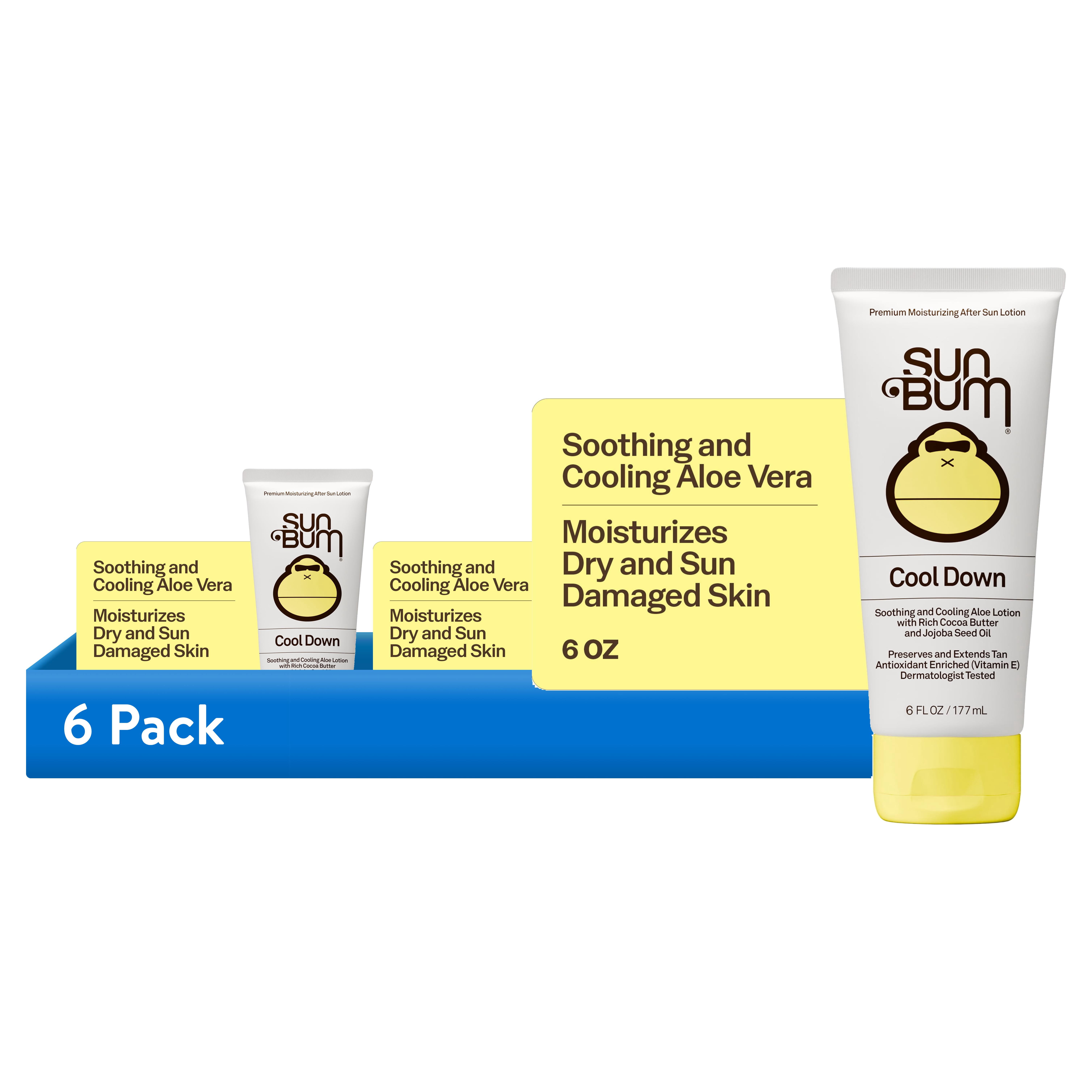 (6 pack) Sun Bum Premium Moisturizing After Sun Cool Down Lotion, 6 fl oz
