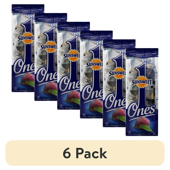 (6 pack) Sunsweet Ones Prunes, 6 Oz.