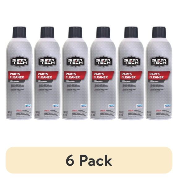 (6 pack) Super Tech All Purpose Parts Cleaner, 14.5 oz