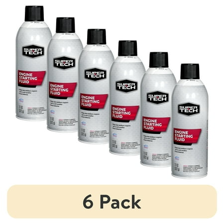 (6 pack) Super Tech Engine Starting Fluid - 11 fl oz (1 Count)