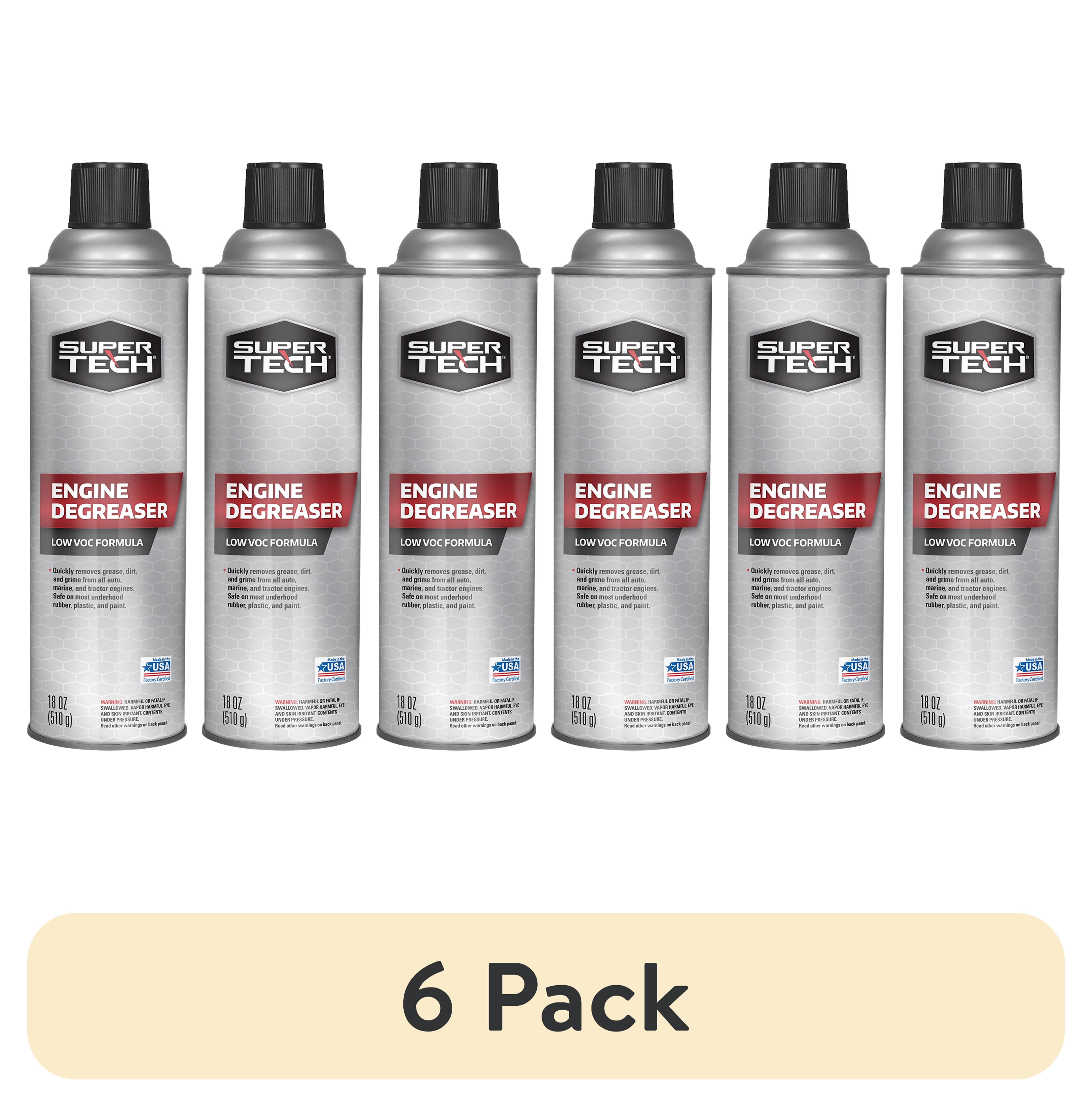 (6 pack) Super Tech Low VOC Formula Engine Degreaser, 18 oz