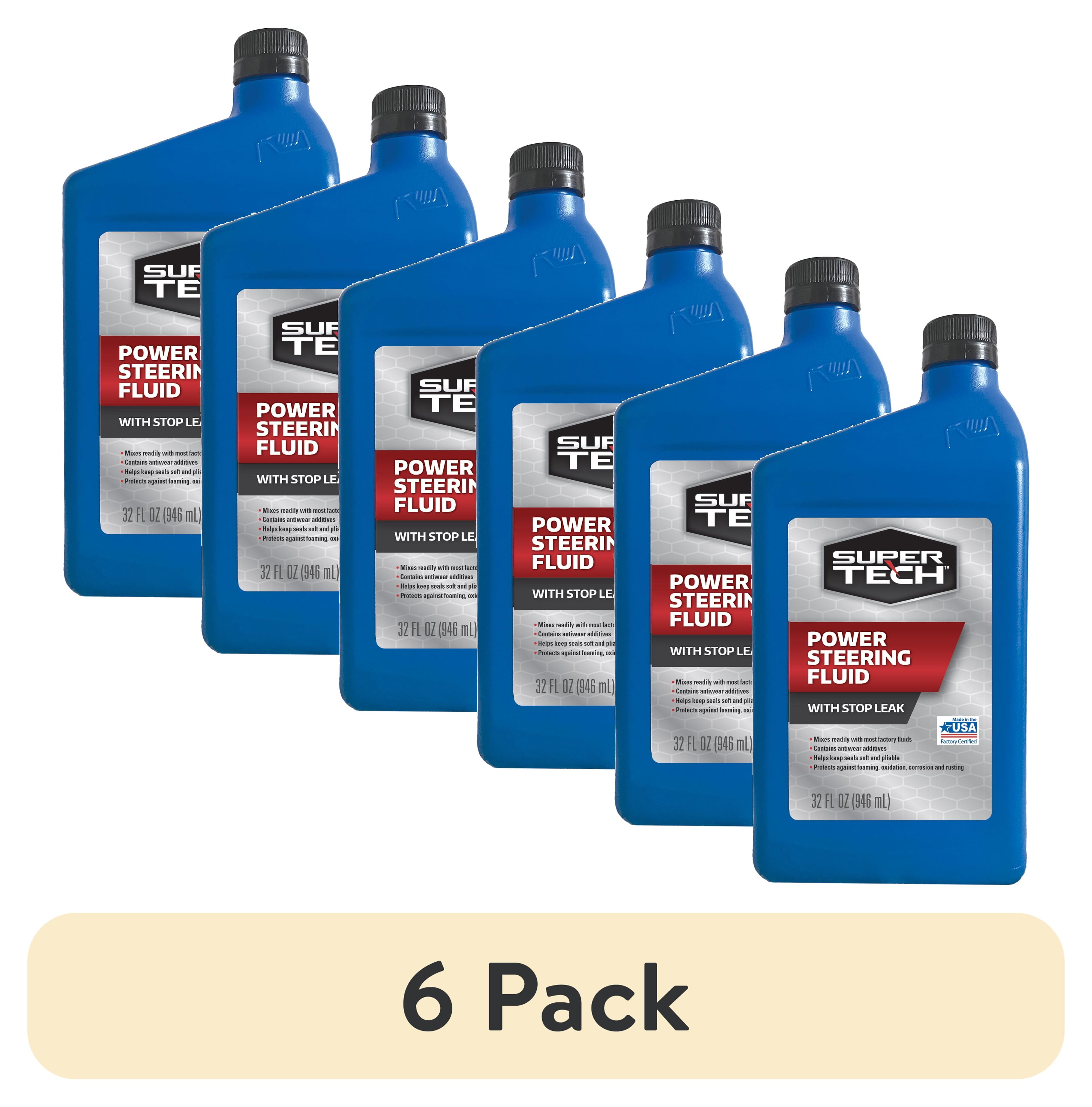 (6 pack) Super Tech Power Steering Fluid, 32 oz