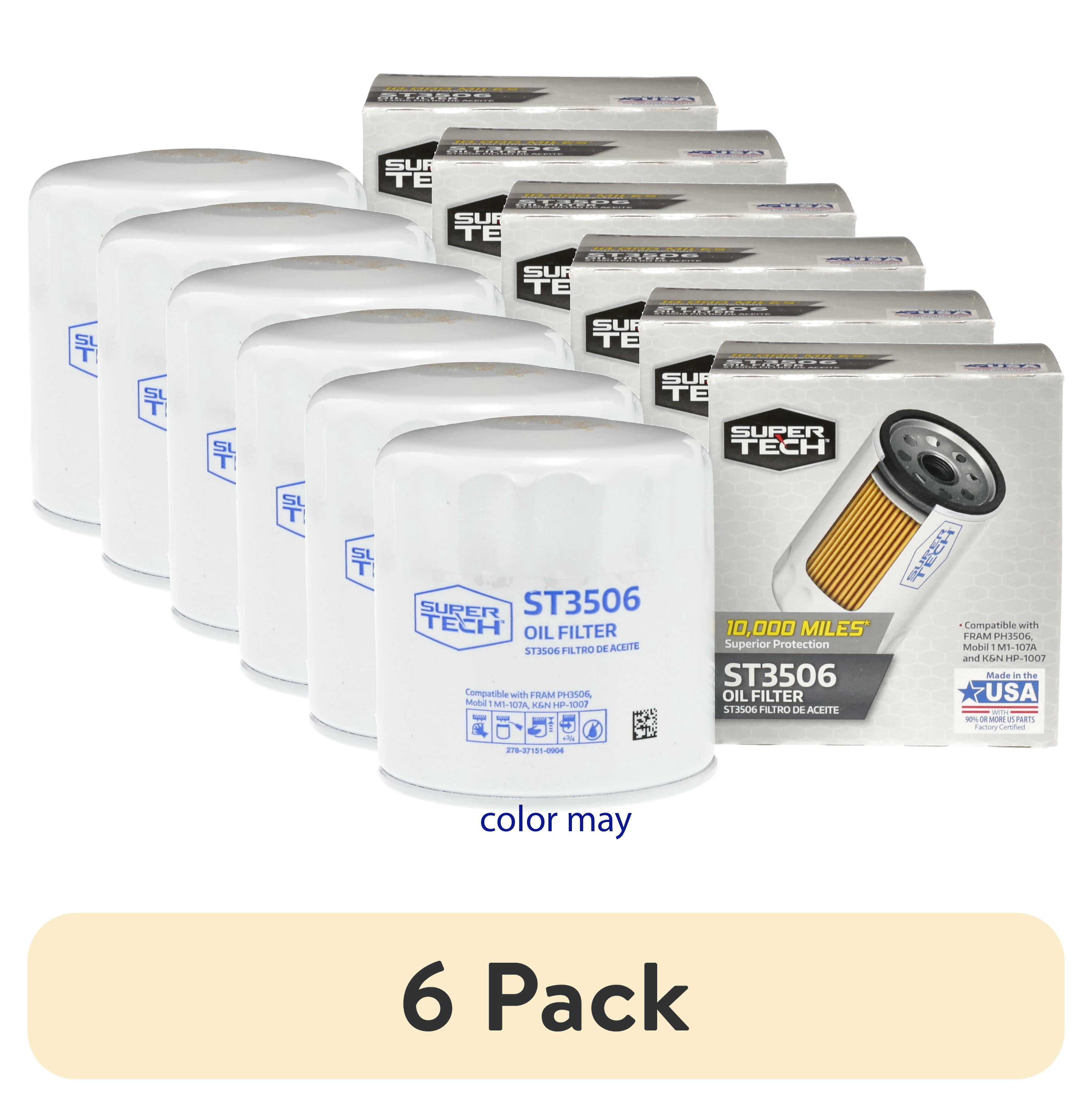 (6 pack) SuperTech ST3506, Oil Filter Fits Buick, Cadillac, Chevrolet, GMC, Jeep, Oldsmobile and Pontiac Fits select: 2002-2006 CHEVROLET SILVERADO, 2003-2006 CHEVROLET TAHOE