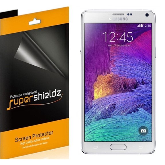 Supershieldz Designed for Samsung Galaxy Note 4 Screen Protector, High Definition Clear Shield (PET) (6 Pack)