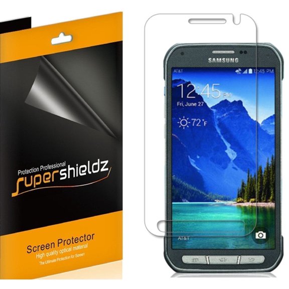 Supershieldz Designed for Samsung Galaxy S6 Active Screen Protector, High Definition Clear Shield (PET) (6 Pack)