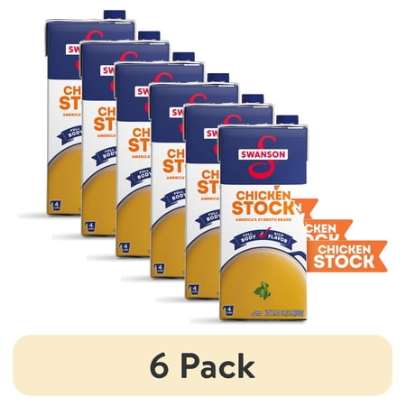 (6 pack) Swanson Chicken Stock 32 oz Carton