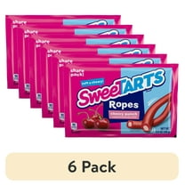 (6 pack) SweeTARTS Ropes, Candy, Cherry Punch, Soft and Chewy, 3.5 oz