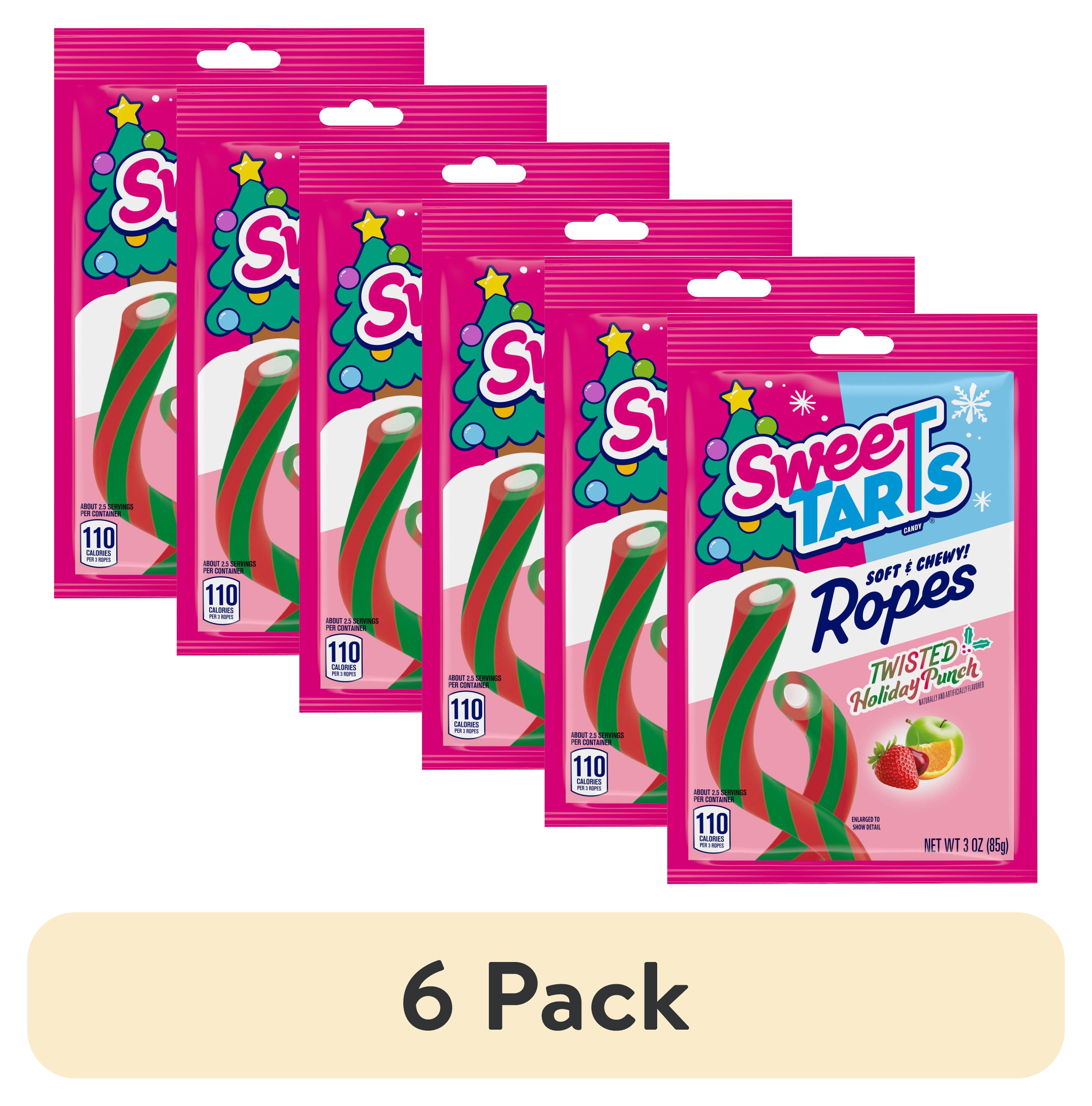 Sweastart Ropes (6 pack) SweeTARTS Ropes Twisted Holiday Punch, Christmas Candy ...