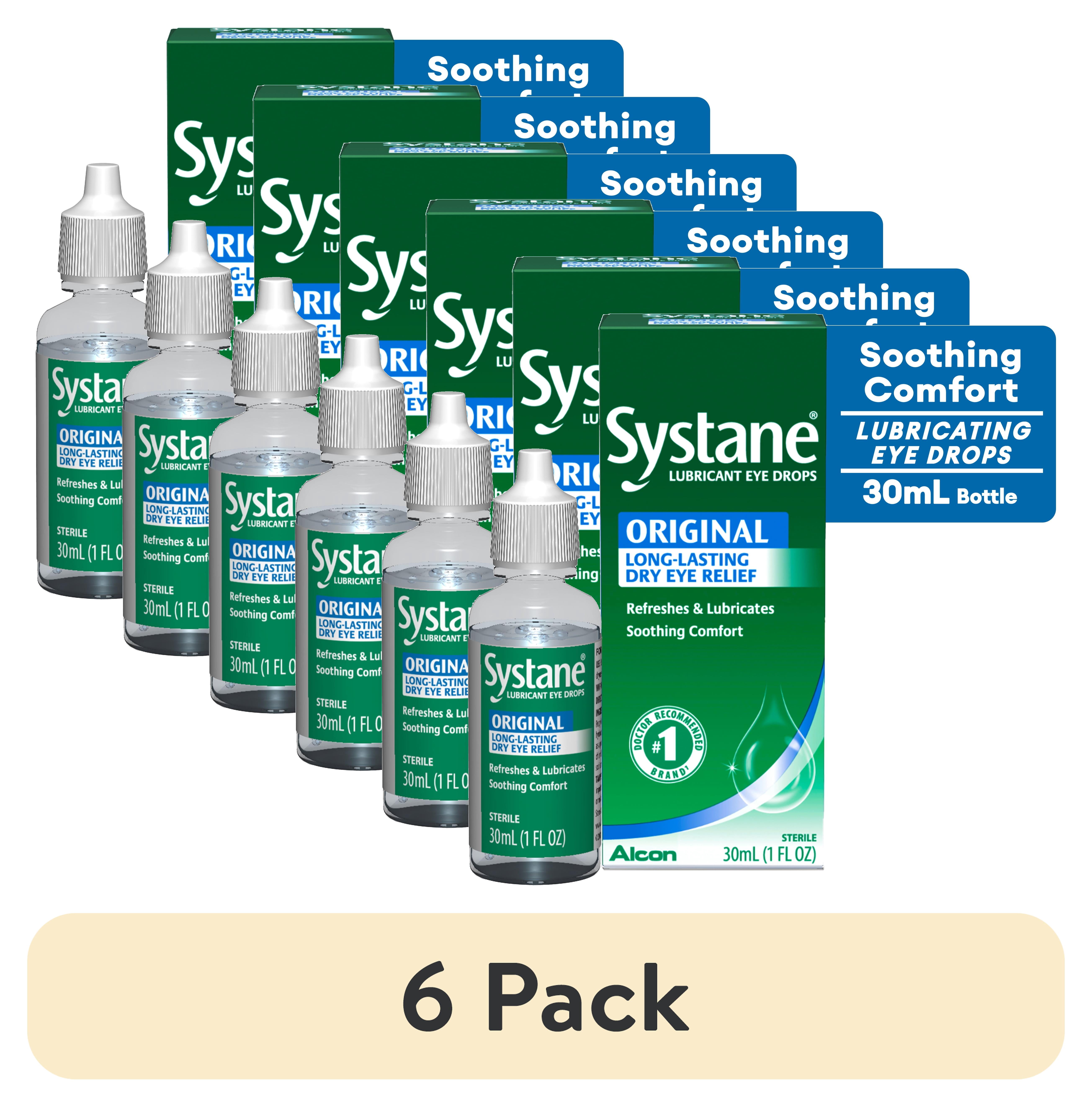 (6 pack) SYSTANE Original Lubricant Eye Drops, Dry Eye Relief Artificial Tears, 1 Fl Oz