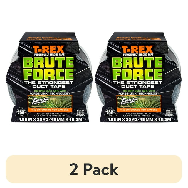 (6 pack) T-Rex Brute Force Duct Tape, 1.88 in. x 20 yd., Black