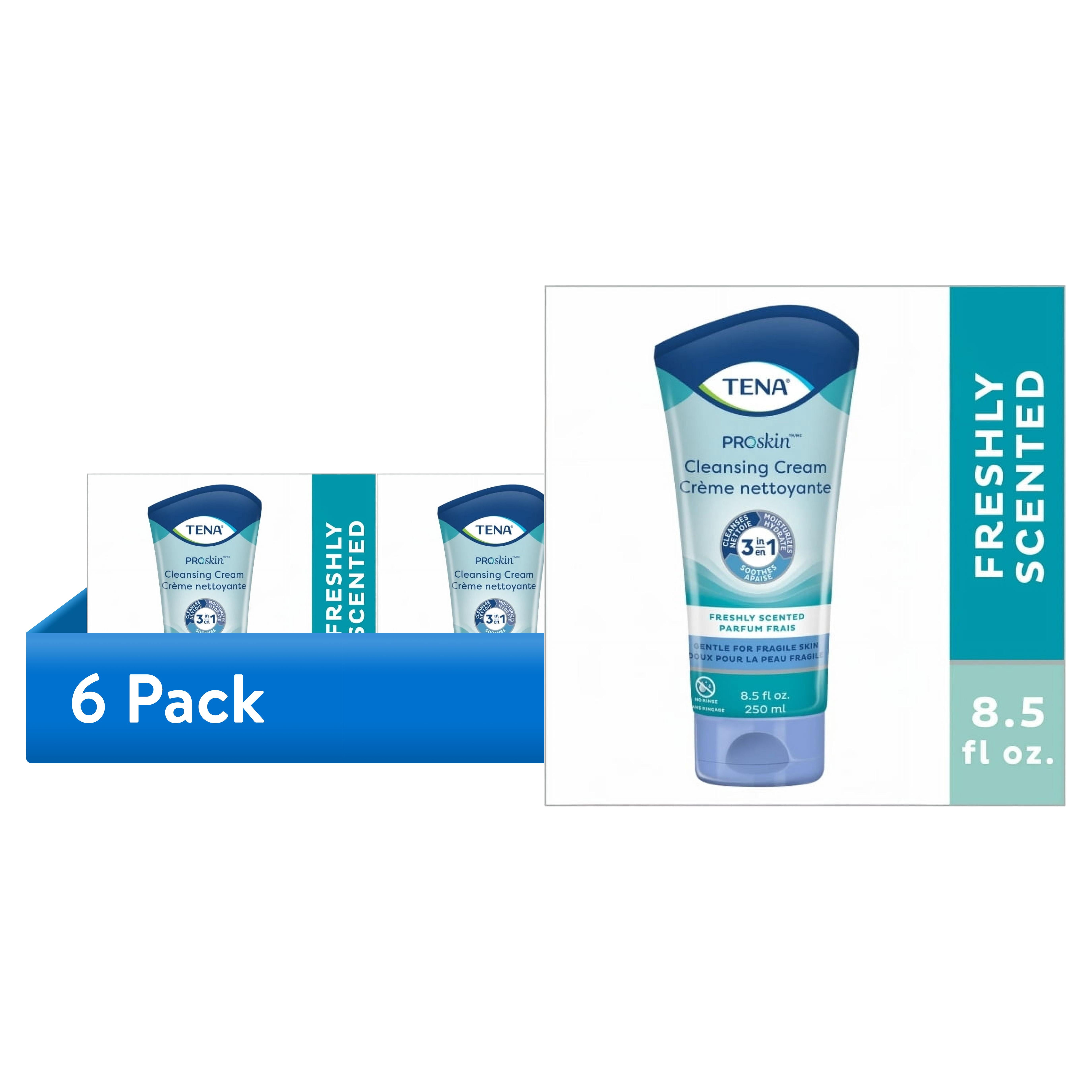 (6 pack) TENA ProSkin Cleansing Cream, Fragrance Free, 8.5 fl. oz