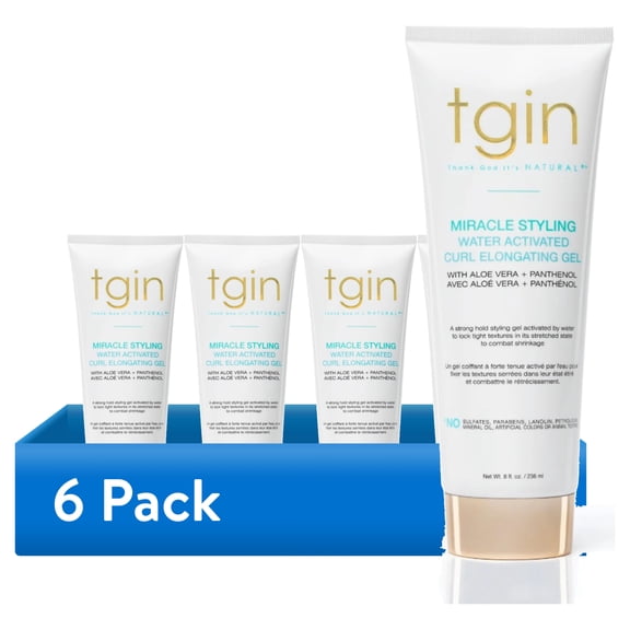 (6 pack) TGIN Miracle Styling Water Activated – 8 fl. oz