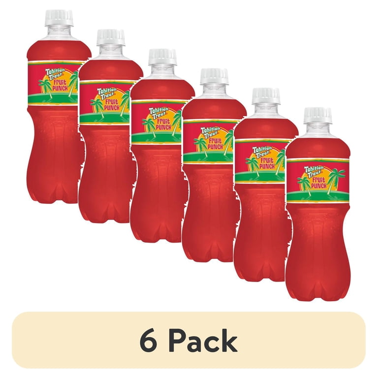6 pack) Tahitian Treat Caffeine-Free Fruit Punch Soda, 20 Fl. Oz