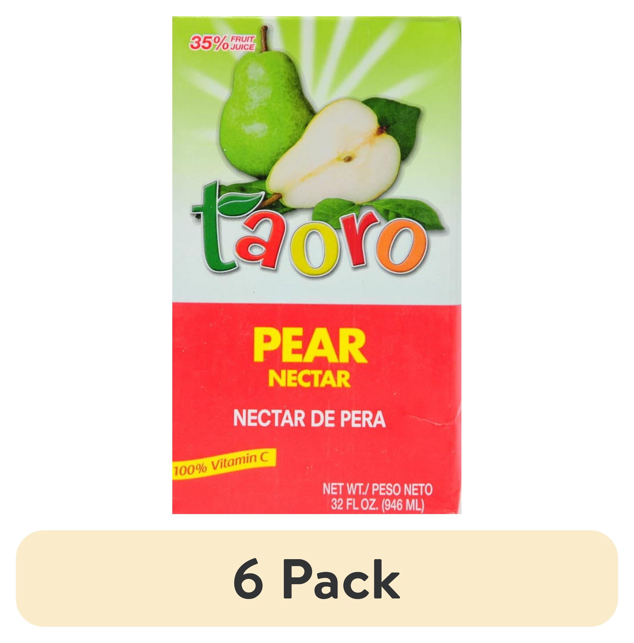 (6 pack) Taoro Pear Nectar, 32 fl oz