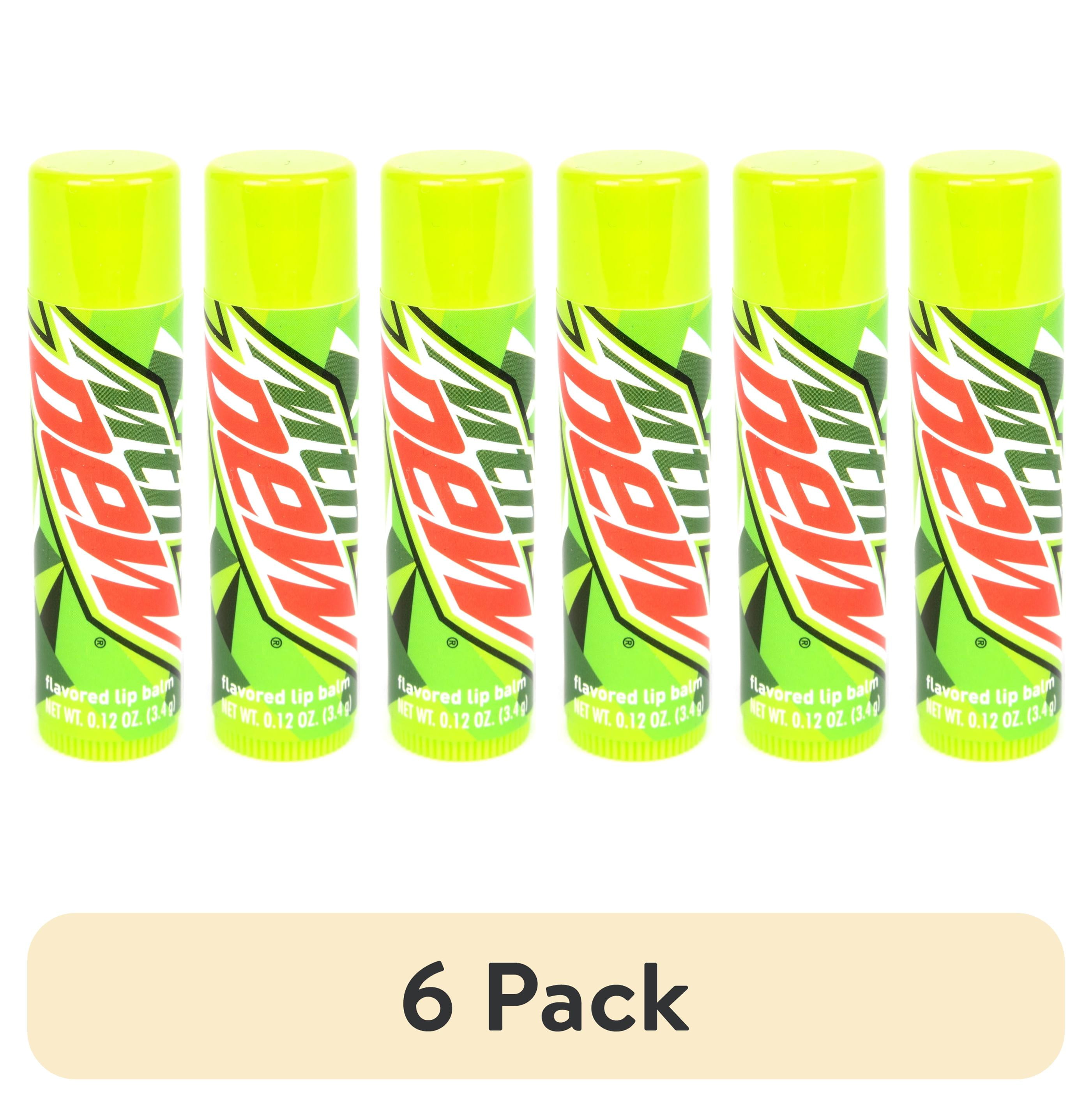 6 pack) Taste Beauty, Mountain Dew Flavored Lip Balm, .12 oz
