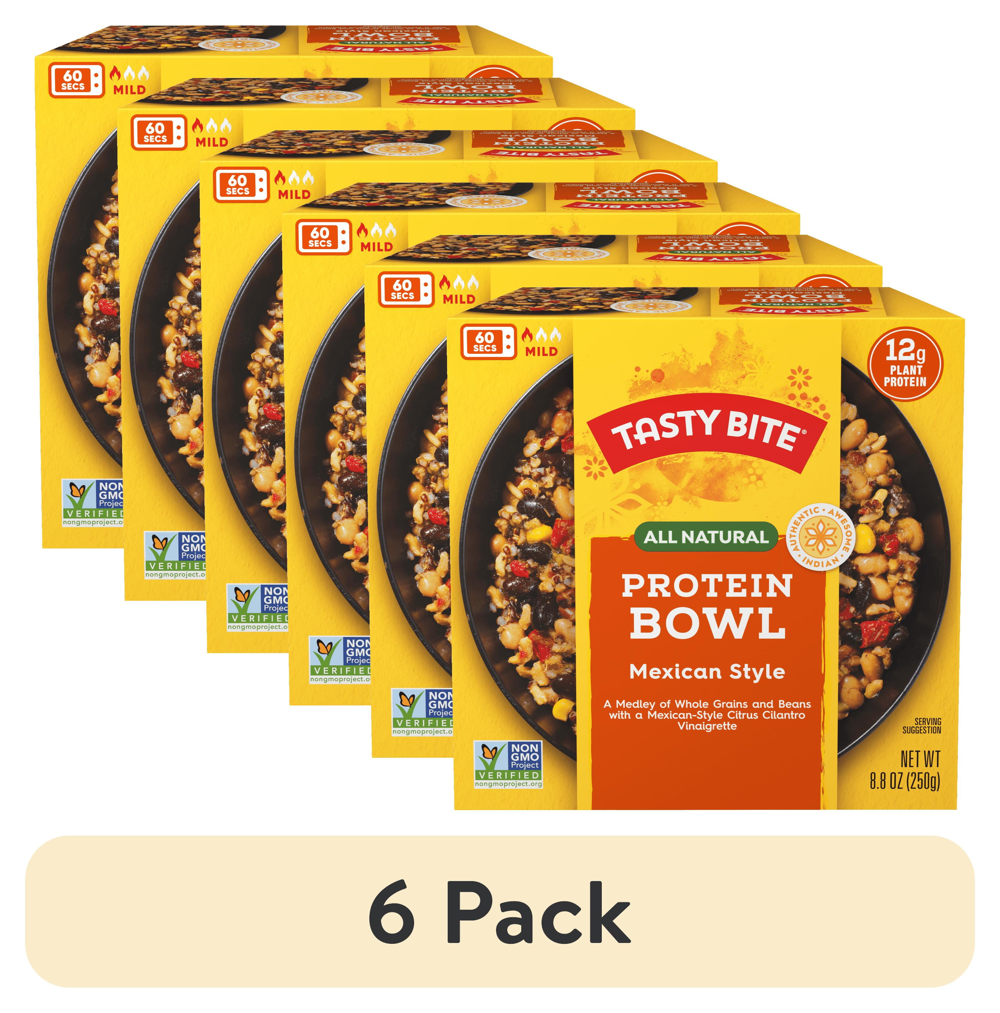 (6 pack) Tasty Bite Mexican Style Protein Bowl, Plant Based All Natural Shelf-Stable, 8.8 oz