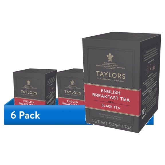 (6 pack) Taylors of Harrogate English Breakfast, 20 Count(Pack of 1)
