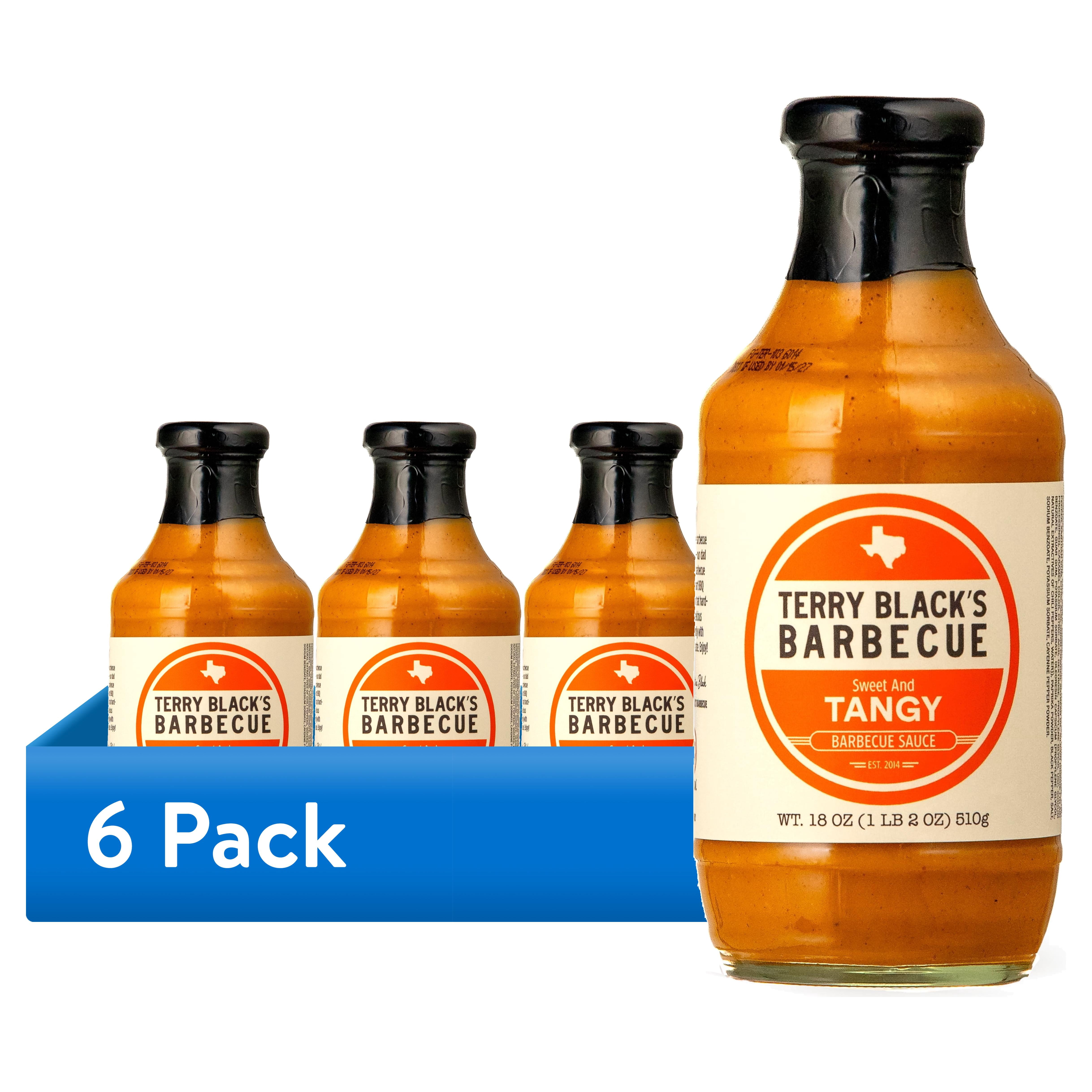 (6 pack) Terry Black's Sweet & Tangy BBQ Sauce