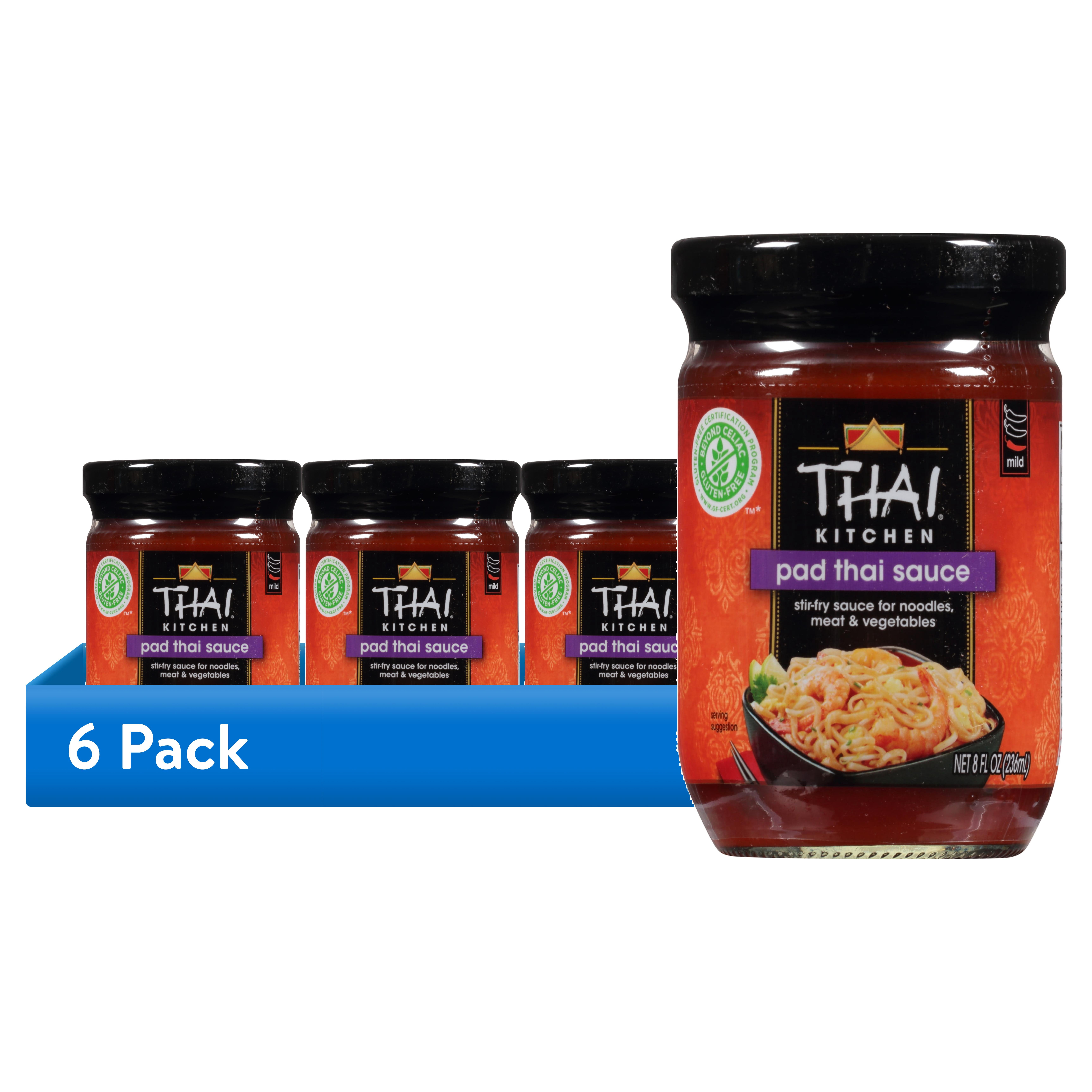(6 pack) Thai Kitchen Gluten Free Pad Thai Sauce, 8.0 fl oz Jar