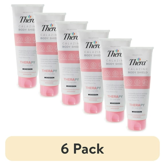 (6 pack) Thera Calazinc Body Shield Skin Cream for Dry, Chafing, Itchy Skin - 4 oz, 1 Ct