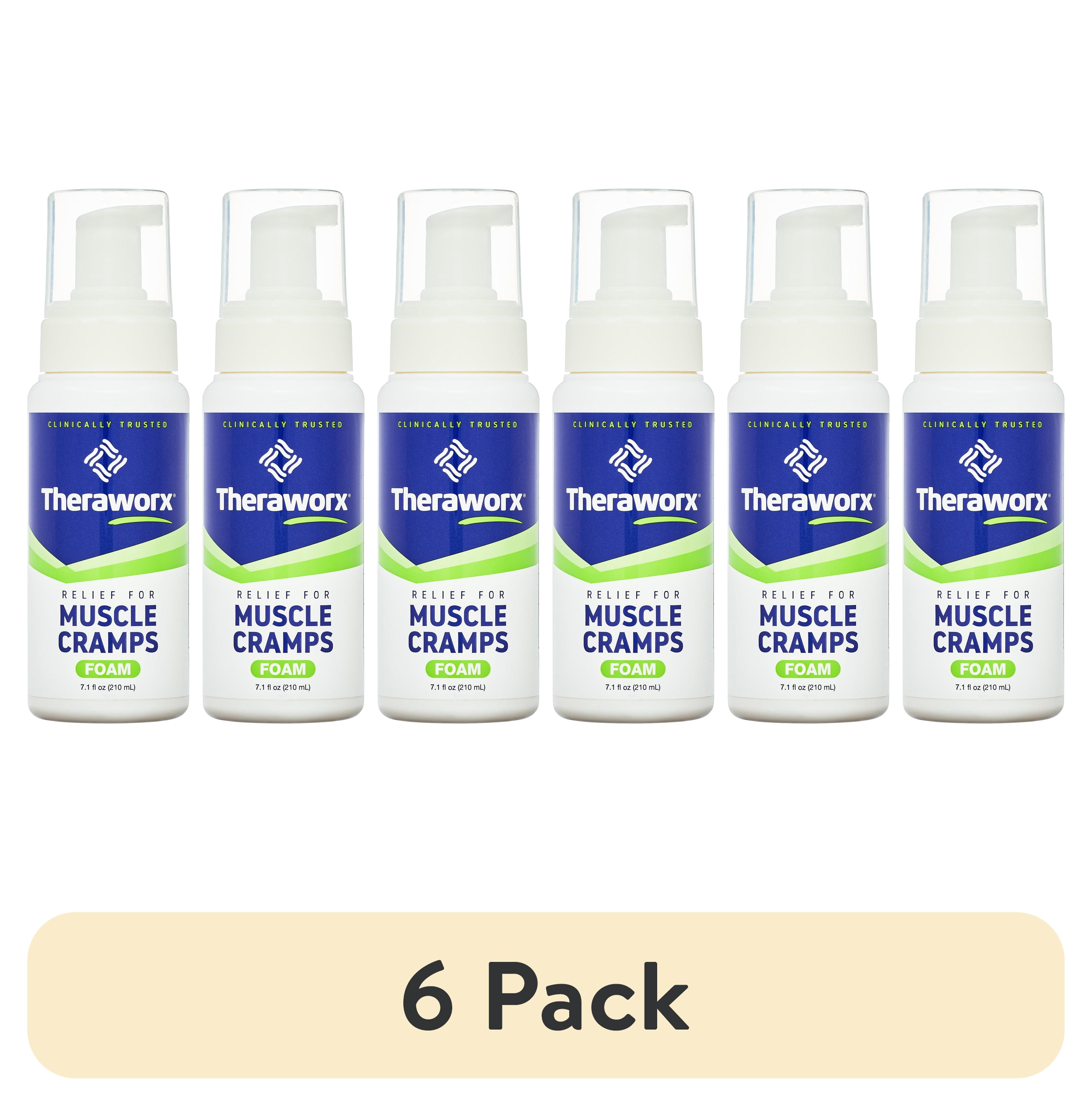 6 pack) Theraworx Muscle Cramps Foam, Helps Relieve Muscle Cramps