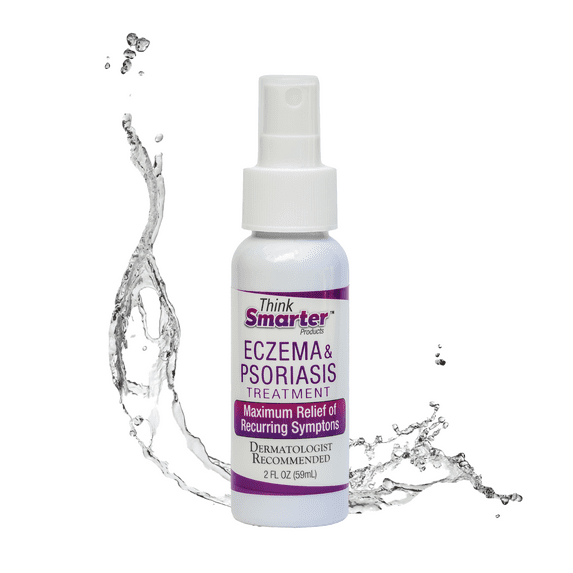 (6 pack) Think Smarter Products Eczema & Psoriasis Therapy with Hypochlorous Acid, All-Natural, 2fl oz (59 mL)