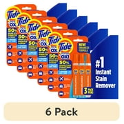 (6 pack) Tide To Go Instant Laundry Stain Remover Pen and Spot Cleaner, Travel Size Stain Sticks, Fresh, 1.01 fl oz, 3 Count