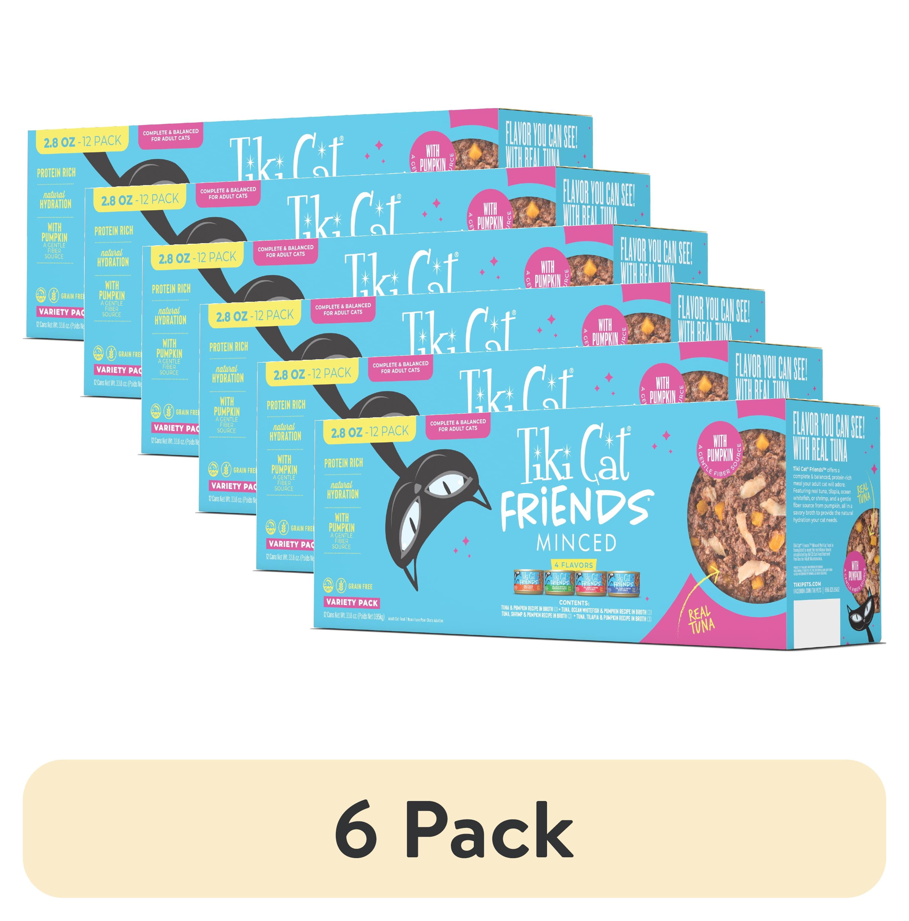 (6 pack) Tiki Cat Friends Tuna Variety Pack, 2.8 oz. Can (12 Count)