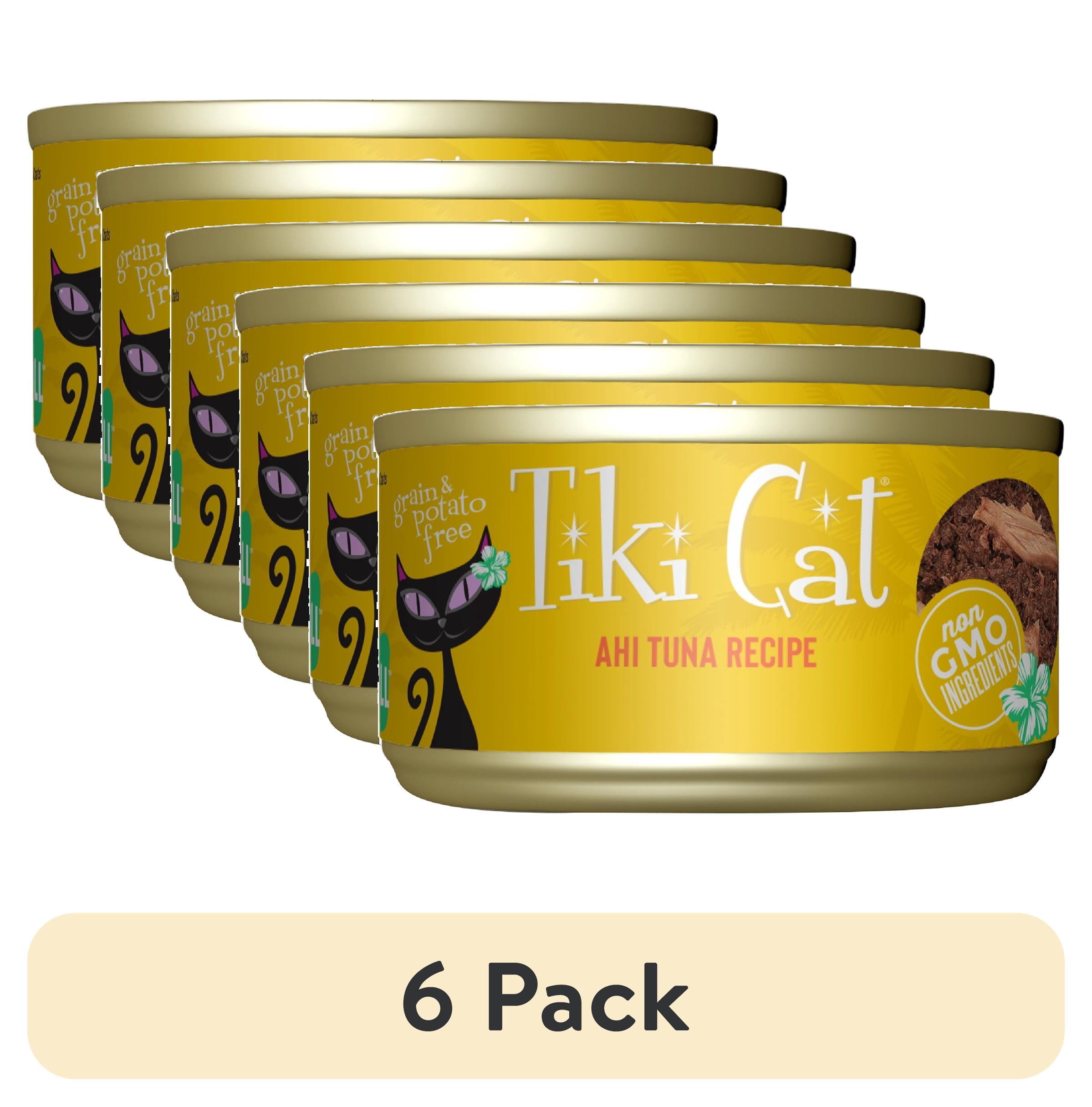 (6 pack) Tiki Cat Grill Wet Cat Food, Ahi Tuna, 2.8 oz. Can