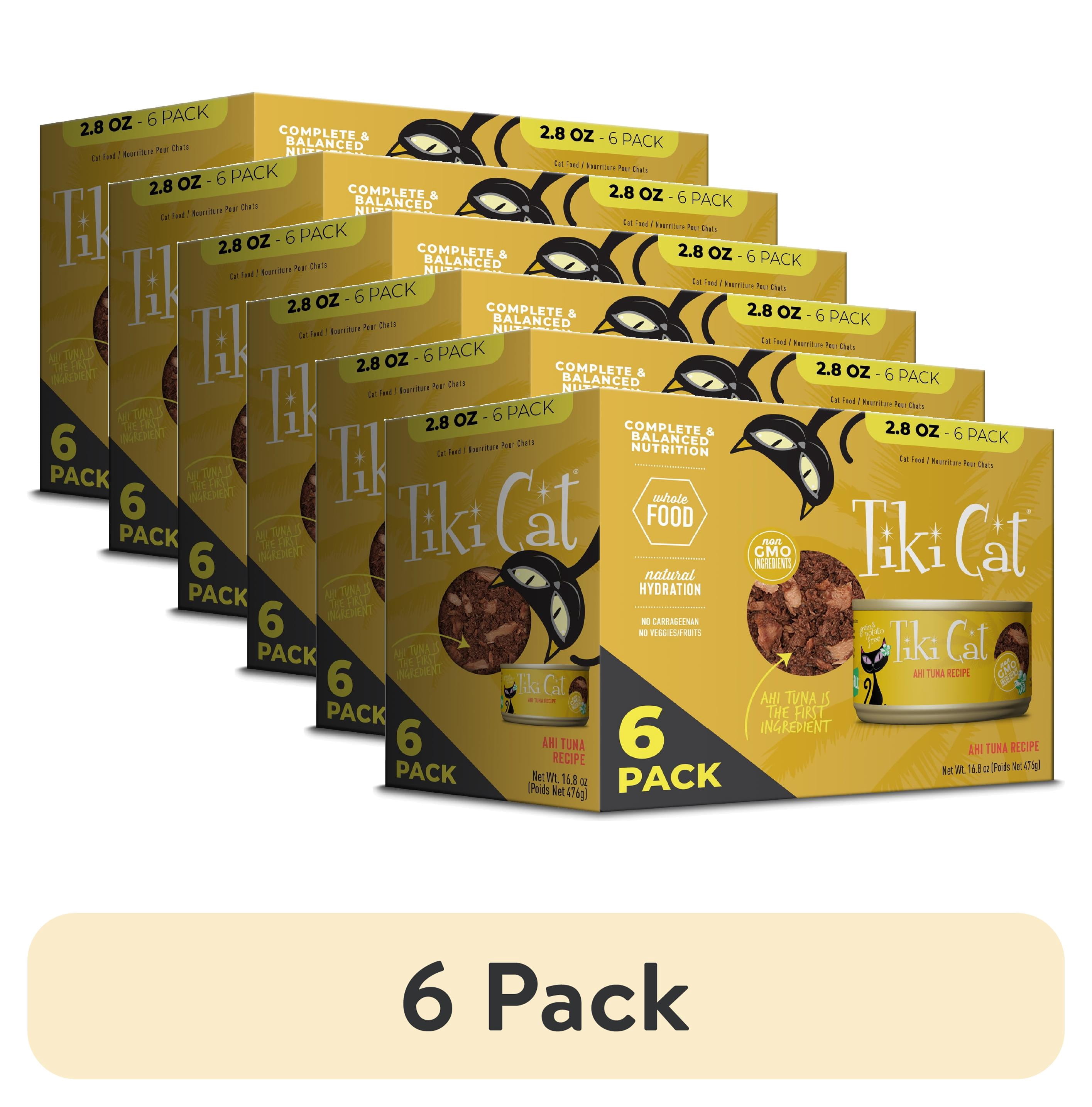 (6 pack) Tiki Cat Grill Wet Food, Tuna, 2.8 oz. Can