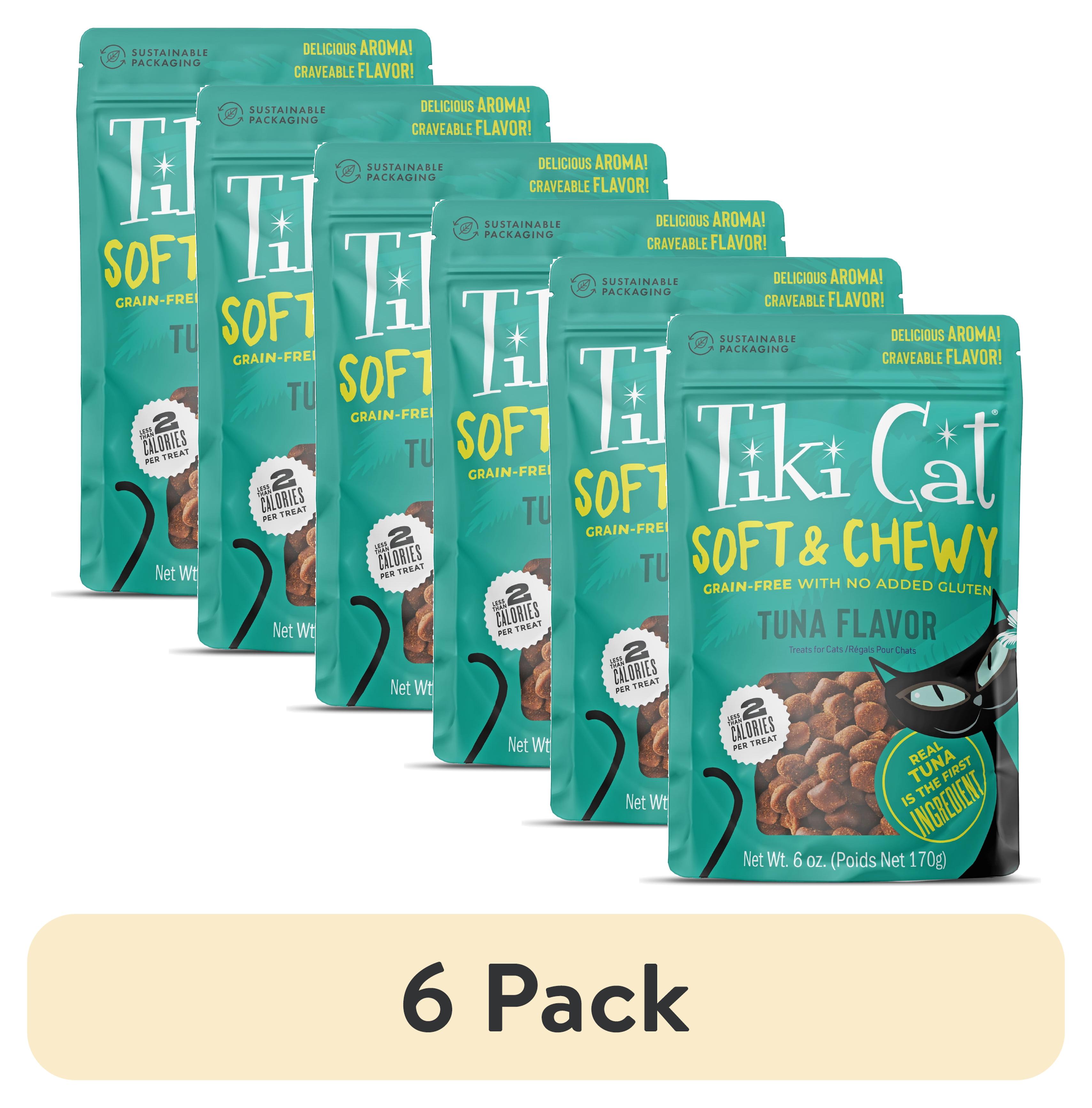 (6 pack) Tiki Cat Soft & Chewy Tuna Flavor Treats, 6 oz. Bag