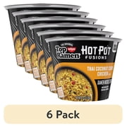 (6 pack) Top Ramen Hot Pot Fusions Thai Curry Chicken