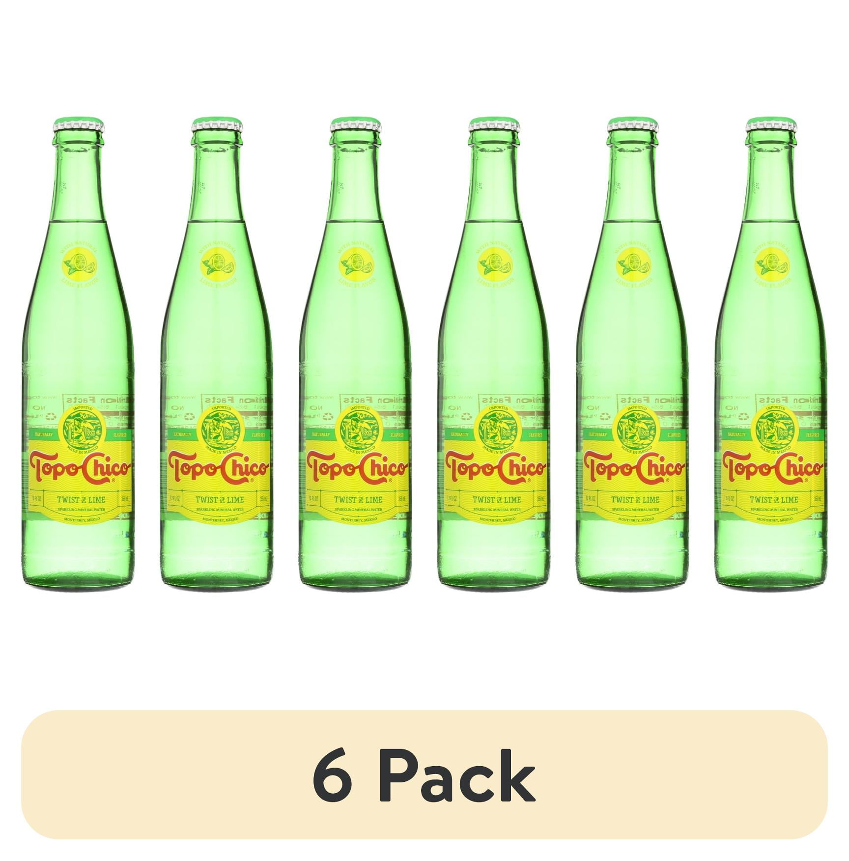 (6 pack) Topo Chico Sparkling Mineral Water, Twist of Lime, 12 Fl Oz