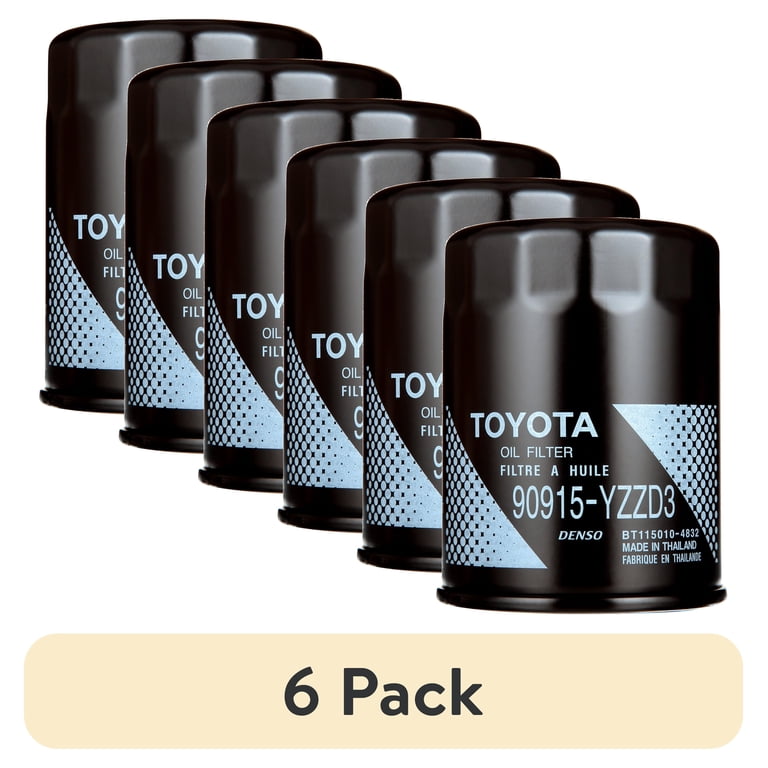 6 pack) Toyota Original Equipment 90915-YZZD3 Genuine Oil Filter 4