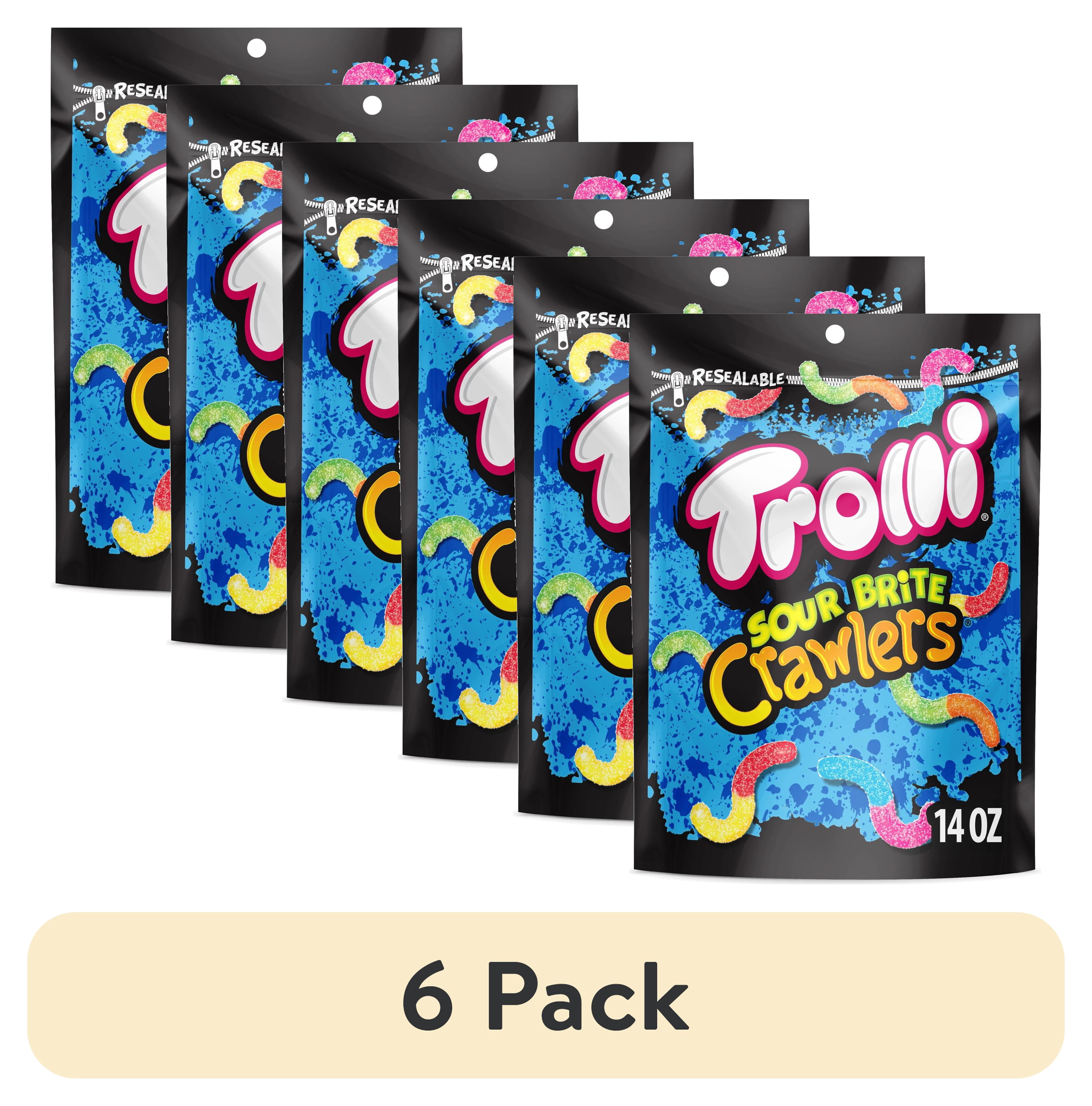 シェルフォートレス　コロコロドリームパック版 5 pack) Trolli Sour Brite Crawlers Candy, Cherry-Lemon, Strawberry