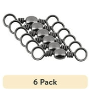 (6 pack) Tsunami Barrel Swivel, Size 5, Black