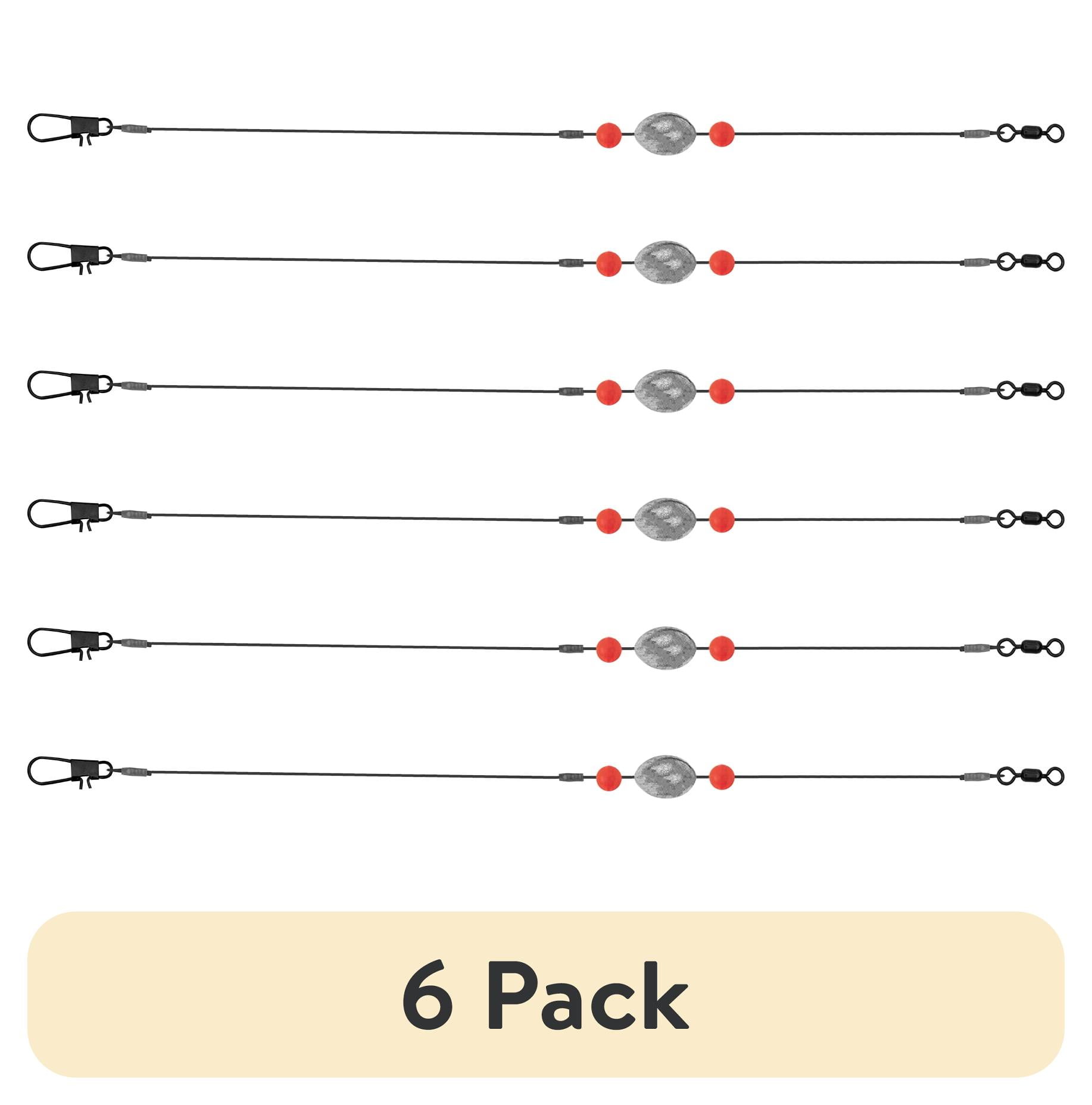 (6 pack) Tsunami Black Wire Egg Fishing Rig 1/2 oz 2 Pack