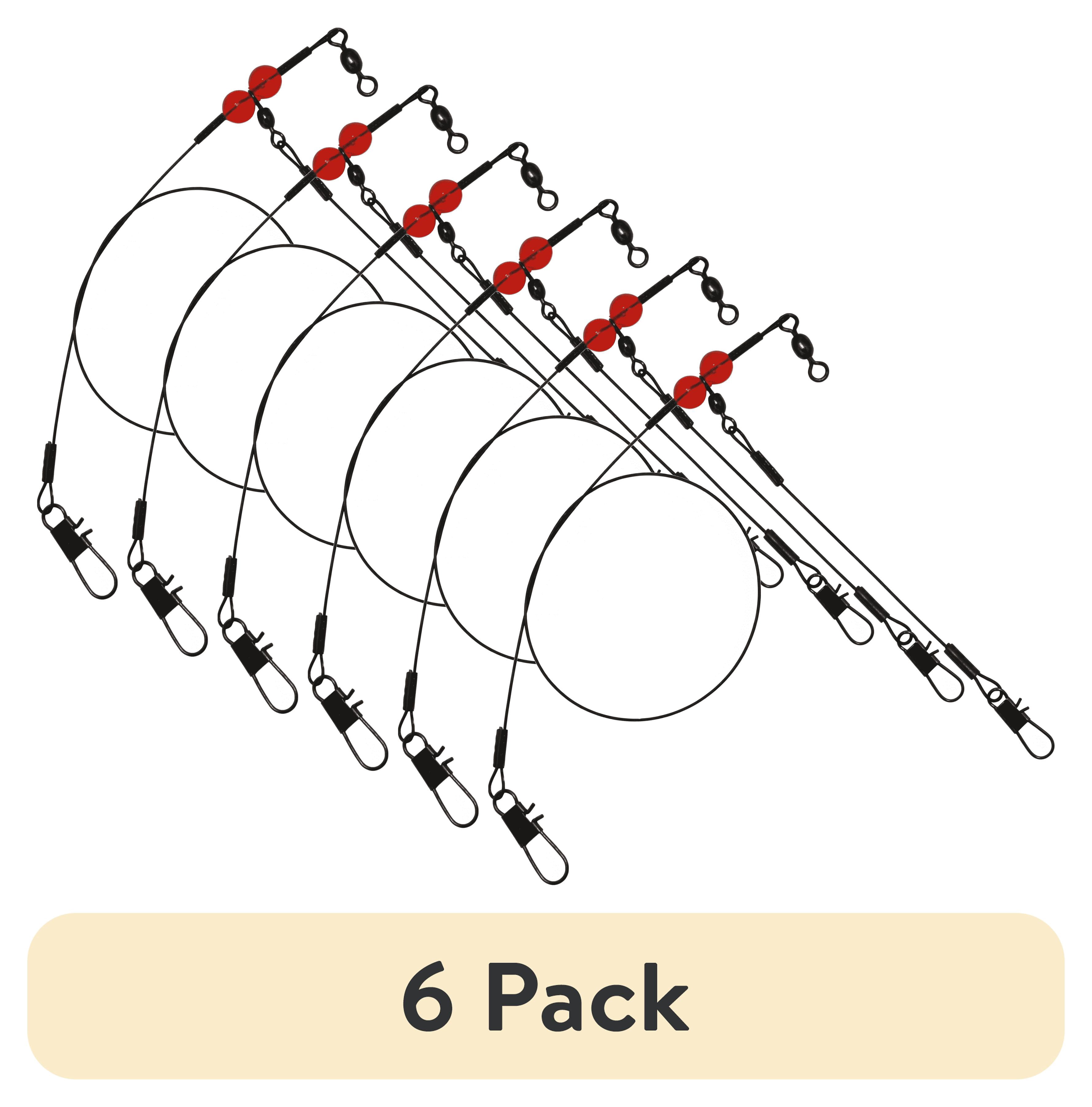 (6 pack) Tsunami Terminal Gulf Steel Fishing Rig 1-Drop – Heavy-Duty Bottom Rig