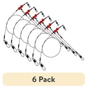 (6 pack) Tsunami Terminal Gulf Steel Fishing Rig 1-Drop – Heavy-Duty Bottom Rig