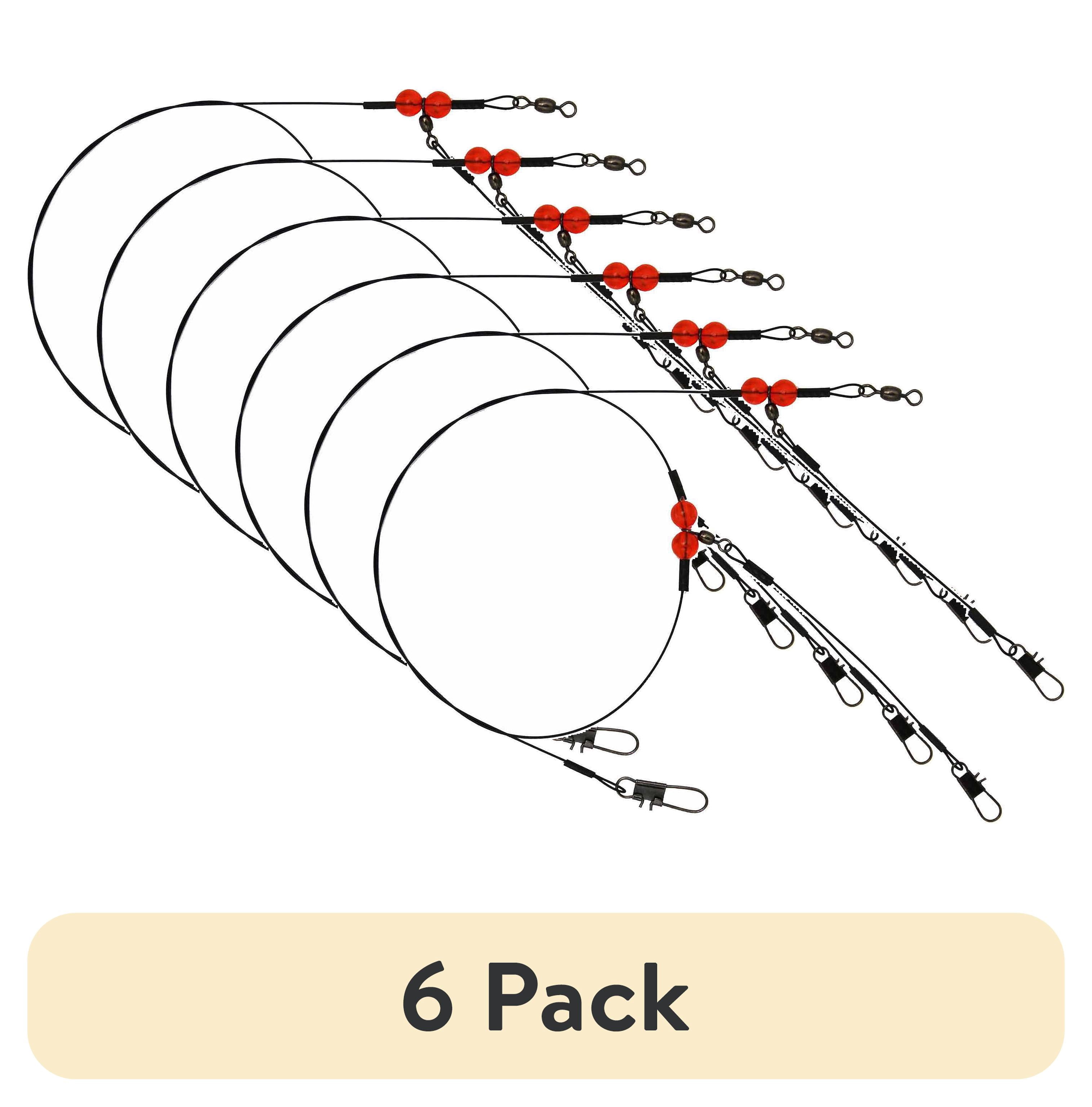 (6 pack) Tsunami Gulf Fishing Rig – 2-Drop Steel Wire