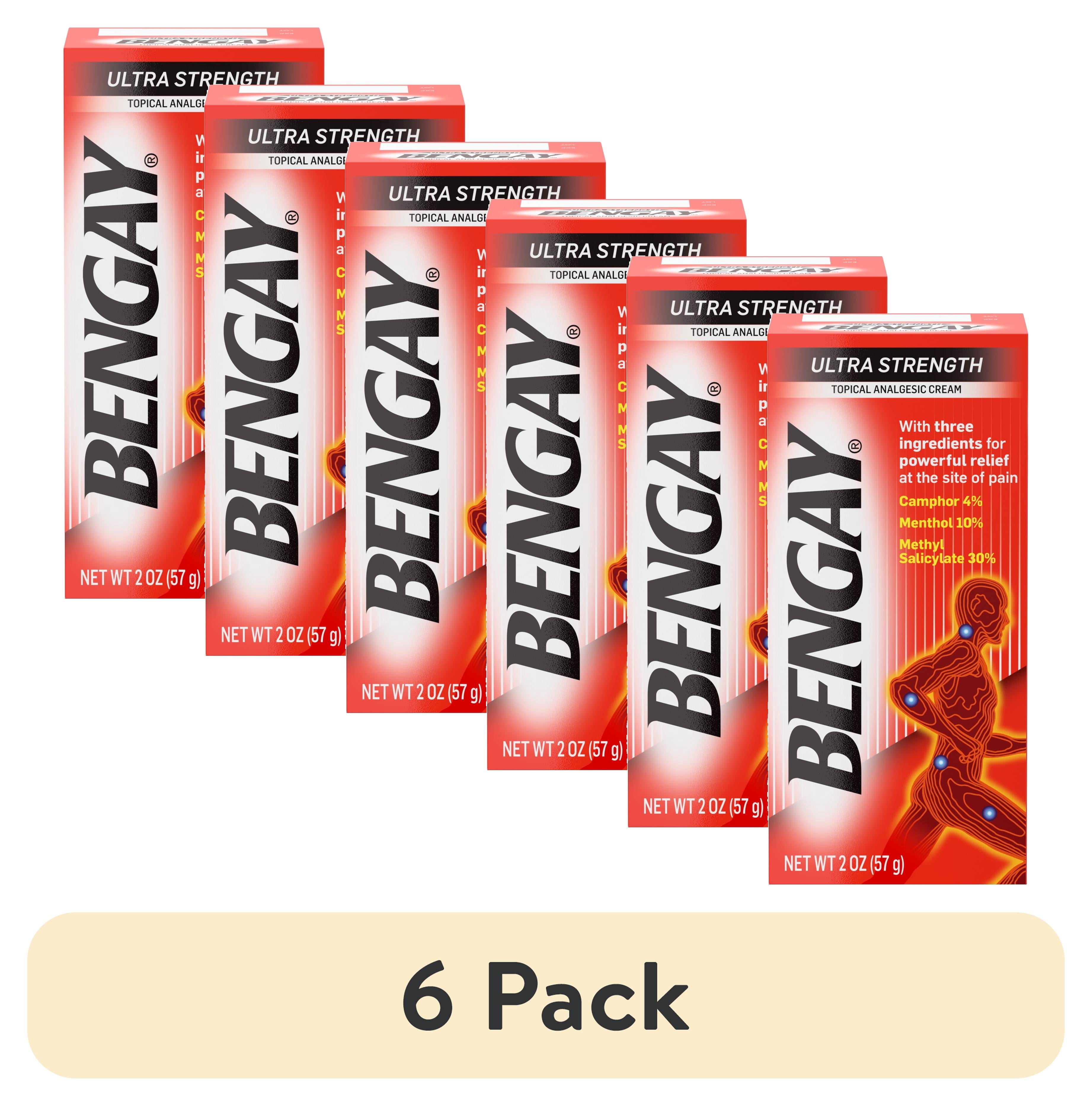 (6 pack) Ultra Strength Bengay Non-Greasy Topical Pain Relief Cream, 2 oz