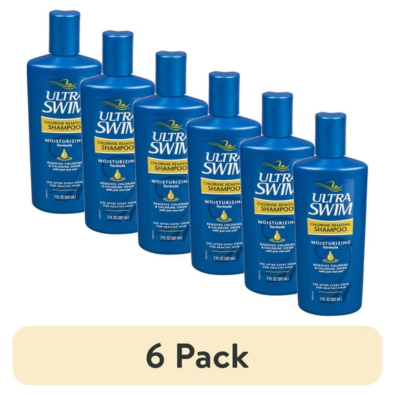 (6 pack) UltraSwim Chlorine Removal Shampoo, Moisturizing Formula 7 oz