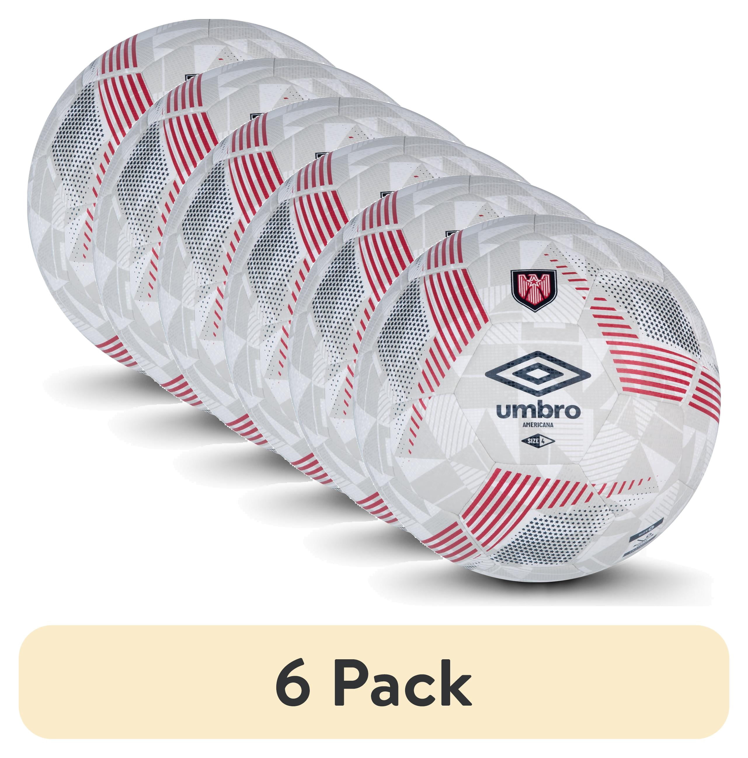 6 pack) Umbro Americana Size 4 Soccer Ball - Walmart.com