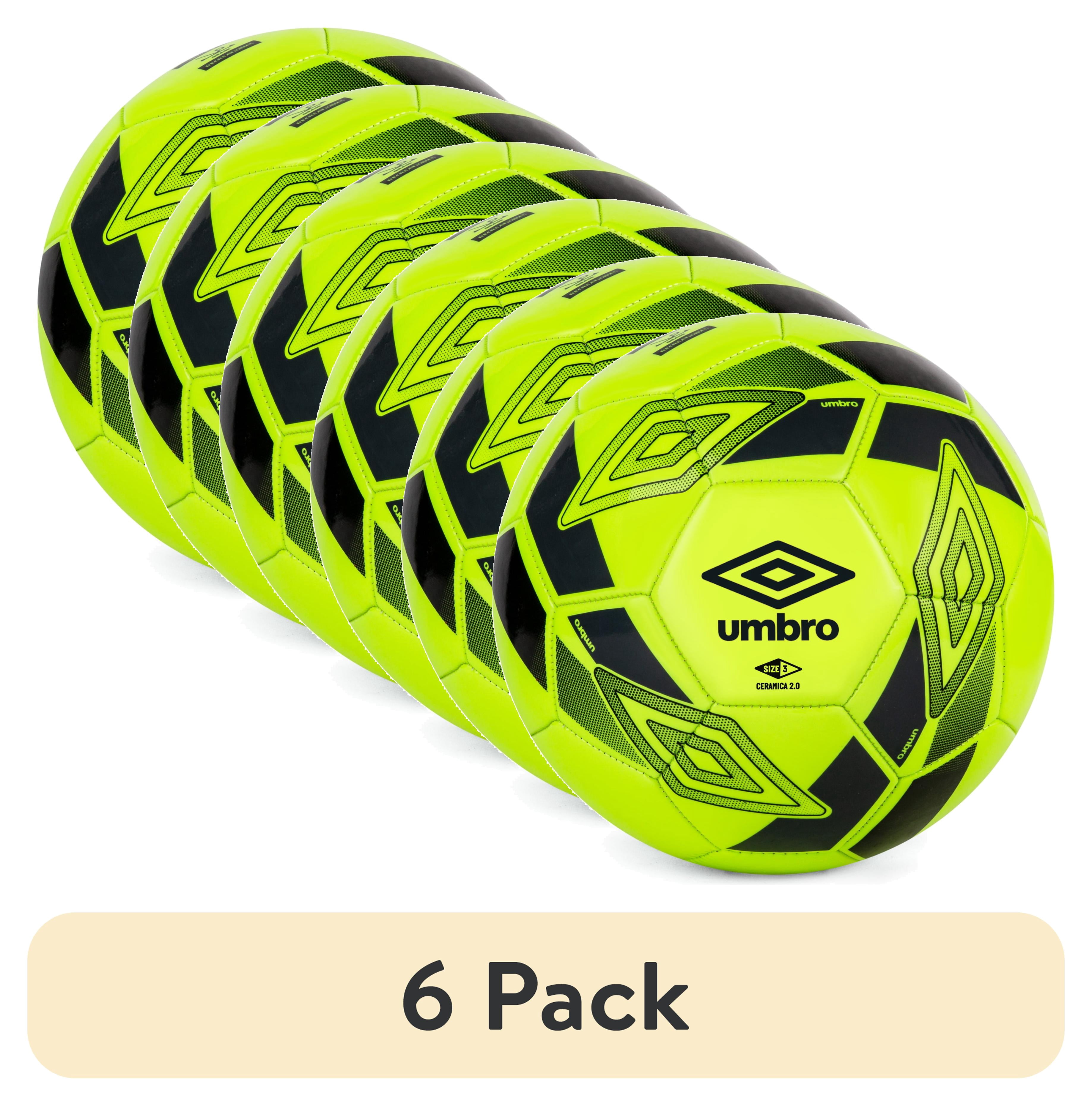 6 pack) Umbro Ceramica 2.0 Size 3 Youth and Beginner Soccer Ball