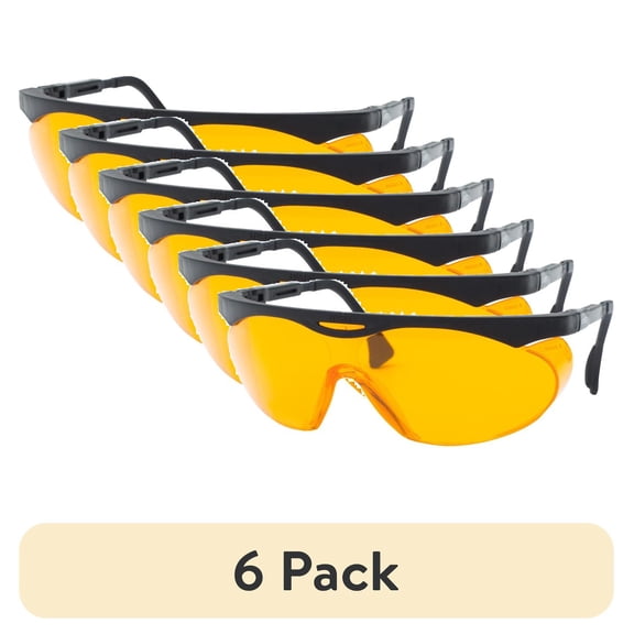 (6 pack) Uvex Skyper® Blue Light Blocking Computer Glasses with SCT-Orange Anti-Fog Lens (S1933X)
