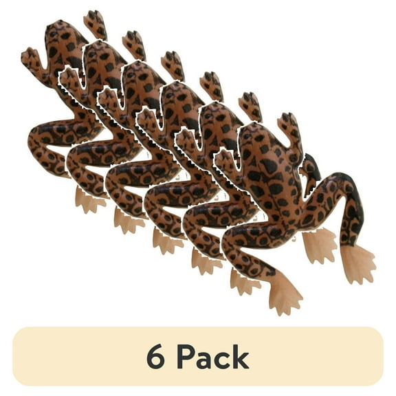 (6 pack) V.I.P. 1" Tru-Lur Lifelike Frog Fishing Lures for Bass, 6 Count