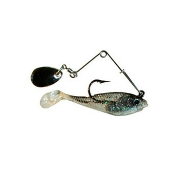 (6 pack) Creme Spoiler Spin Shad Swim Bait Lure for Bass