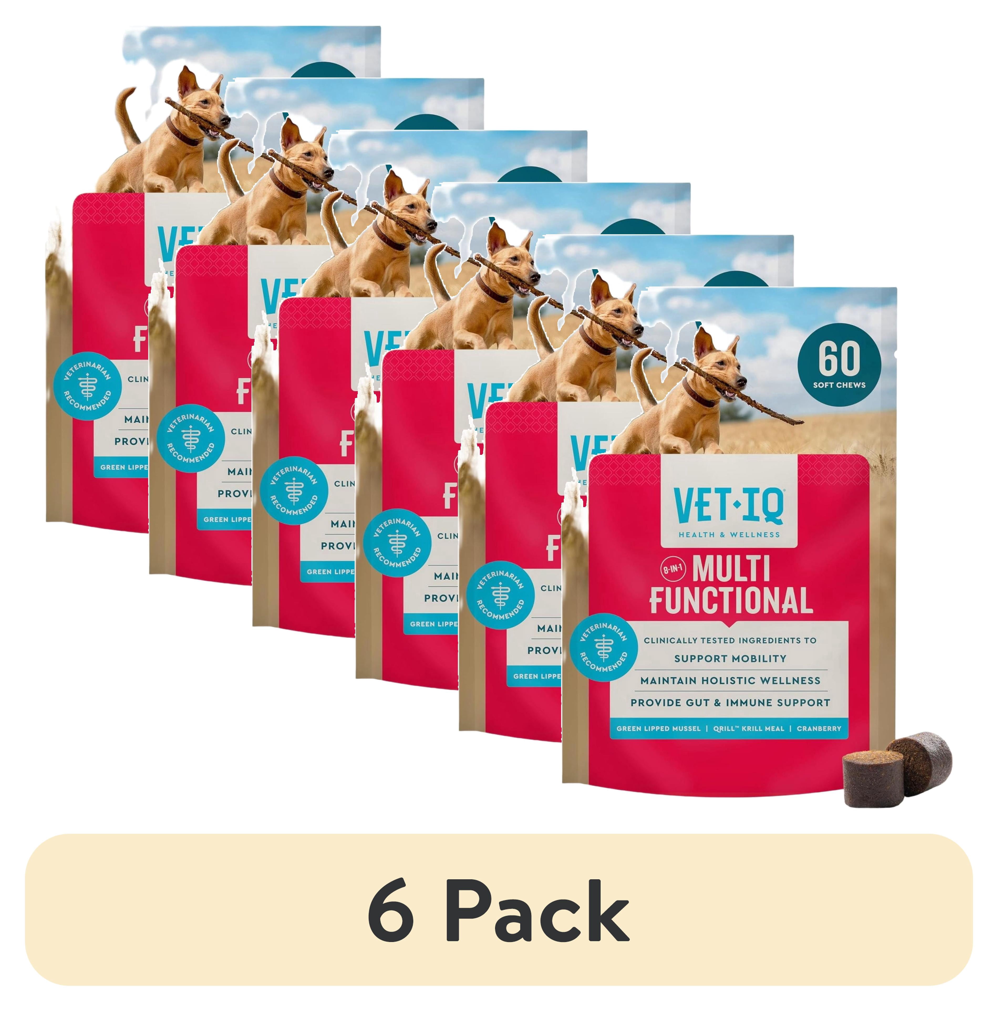 6 pack) VetIQ 8-in-One Multifunctional Supplements for Dogs