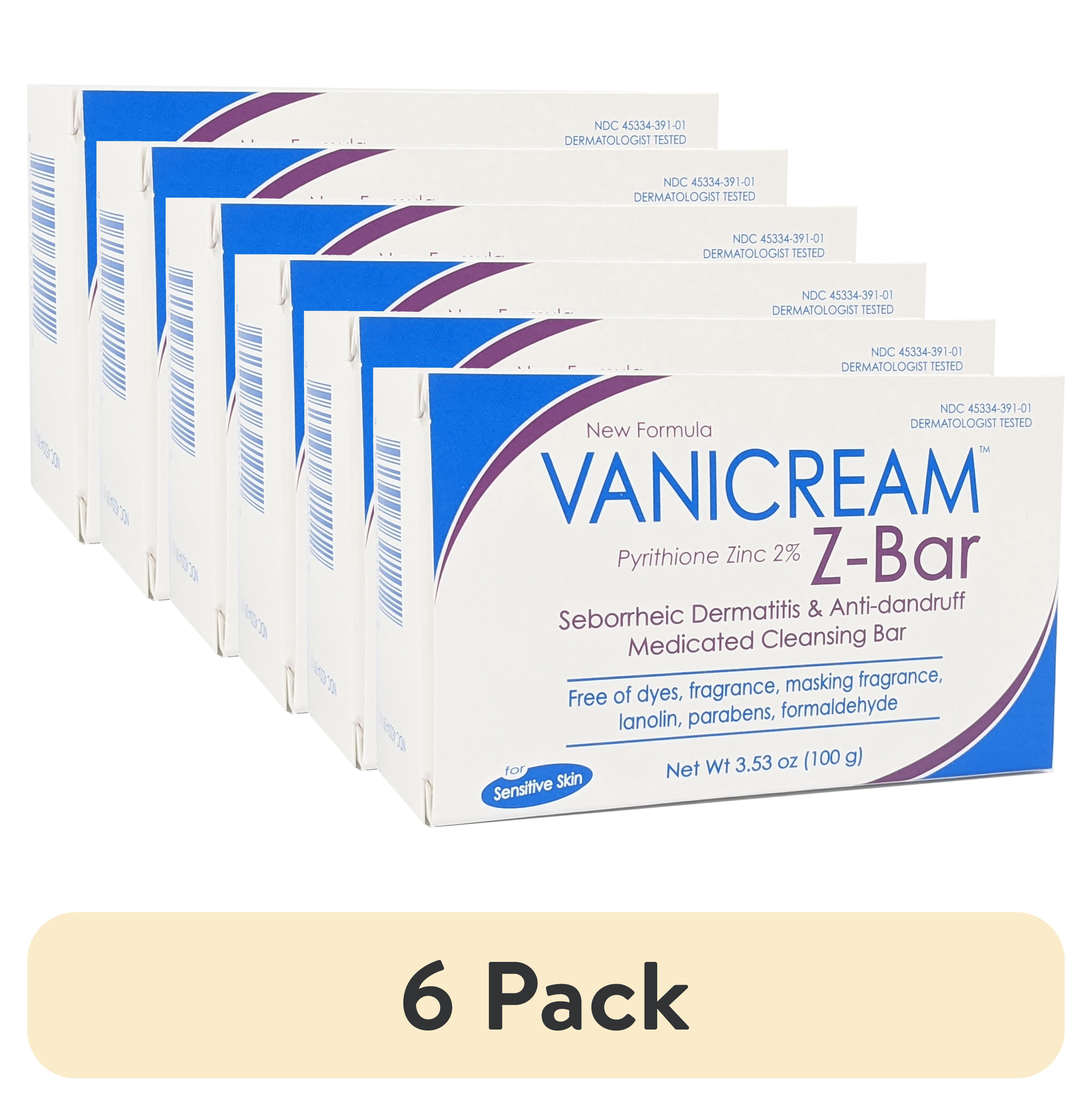 4 pack) Vanicream Z-Bar Seborrheic Dermatitis & Anti-dandruff 2